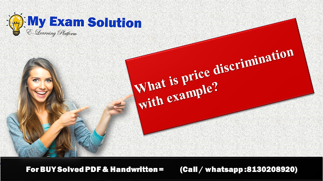 What is price discrimination with example?
