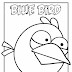 Blue Bird Coloring Pages | Printable Angry Birds Coloring Picture