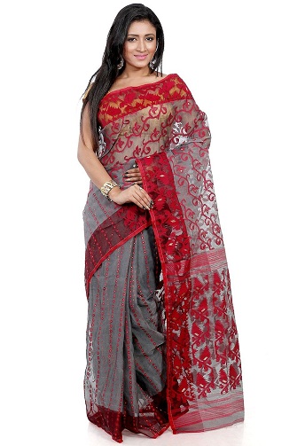 Net Jamdani Saree