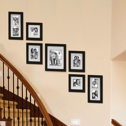 50 Creative Staircase  Wall  decorating  ideas  art frames 