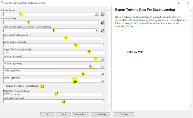 Export Training Data for Deep Learning Tool