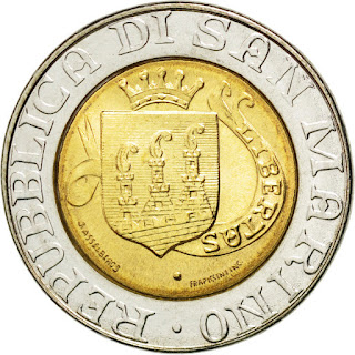 San Marino Coins 500 Lire 1989