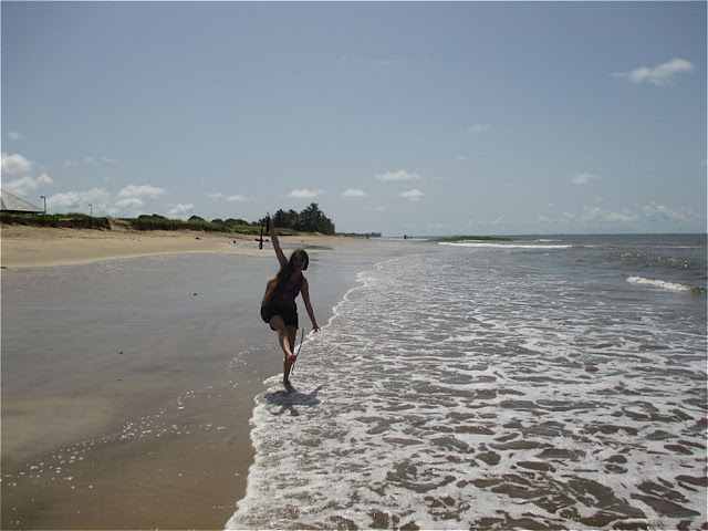 Guyane, Kourou, plage, roches