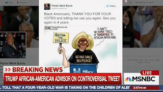 Trump Surrogate Defends Tweeting Cartoon Of Clinton In Blackface