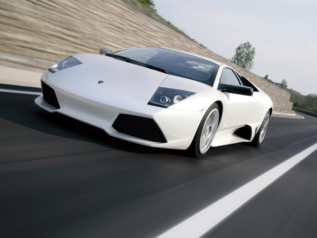 White Lamborghini Murcielago