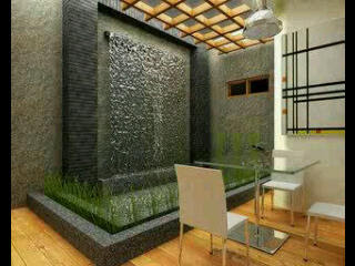 tukang taman surabaya, desain taman surabaya, galeri waterwall, kolam minimalis