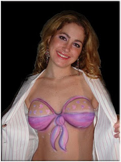 Bra Lingerie Body Paintings for Women