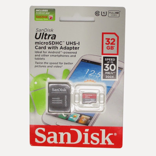 Micro SD Class 10 SanDisk 8Gb UHS-1  kecepatan 30mb/s
