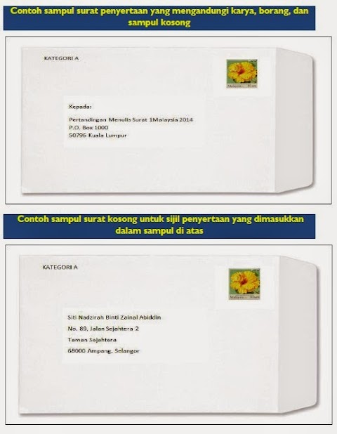 contoh sampul surat 2 lapis