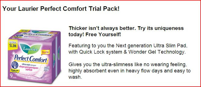 FREE Giveaway: Laurier Perfect Comfort Trial Pack Sample