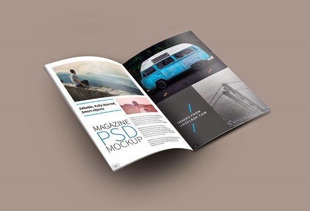 Open Magazine PSD Mockup