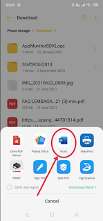 Cara tukar file PDF ke MS WORD menggunakan handphone