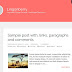 Lingonberry Responsive Blogger Template