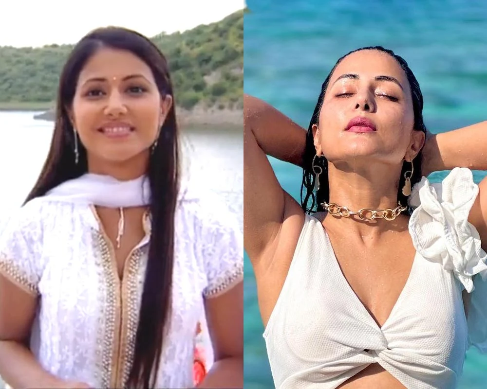 Hina Khan then vs now celebrity transformation