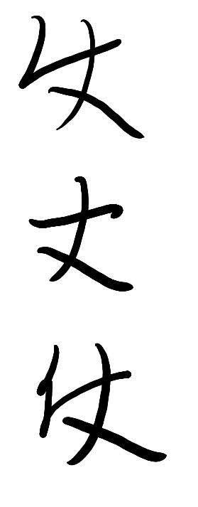 草法記錄43易混淆草字筆勢：立直幸才這意通過創俞愁然新祈後復