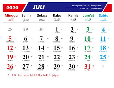 Kalender 2020 