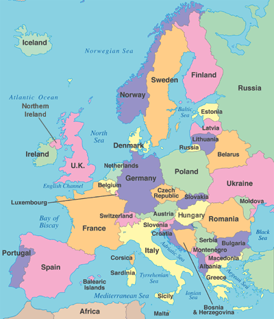 monaco map europe. Europe maps