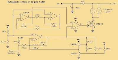 Interior Light Fader for Cars Using LM324 – Soft Lighting with a Vintage Touch