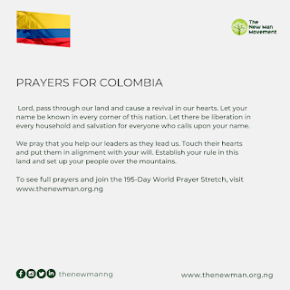 World Prayer Stretch Day 38: Prayers for Colombia
