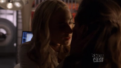 Zoie Palmer and  Anna Silk Lesbian Kiss,  Lost Girl