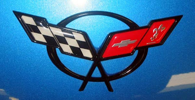2000 Nassau Blue Corvette Coupe Emblem