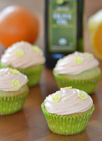 Olive Oil, Lemon, & Orange Cupcakes