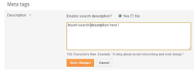 How to enable search description