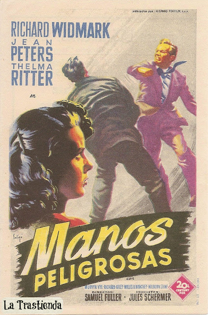 Manos Peligrosas - Programa de Cine - Richard Widmark - Jean Peters