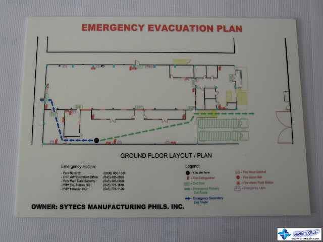 Photoluminescent Evacuation Plan