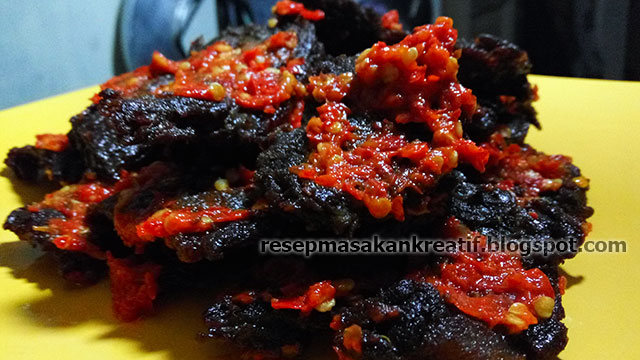 Resep Dendeng Sapi Batokok Bumbu Balado Cabe Merah 