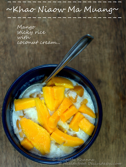 Thai mango sticky rice