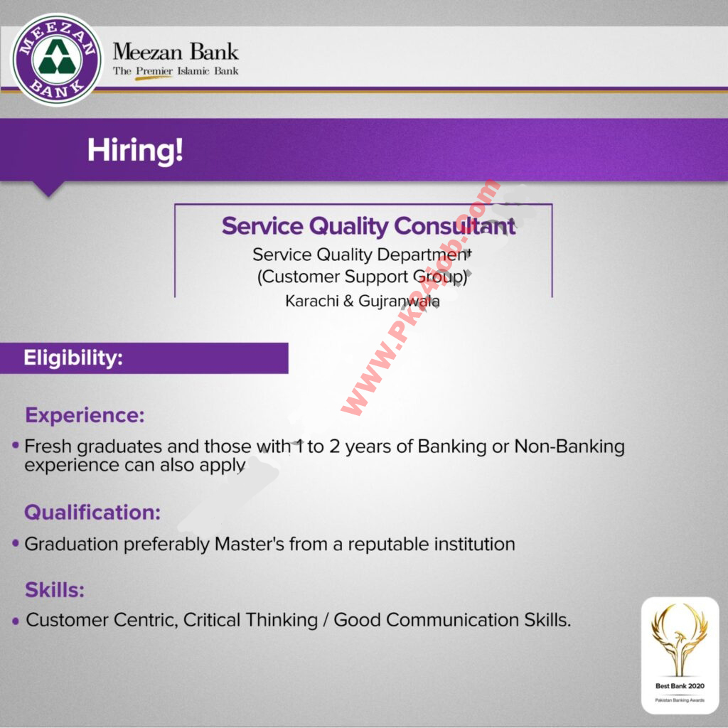 Jobs in meezan bank 2021