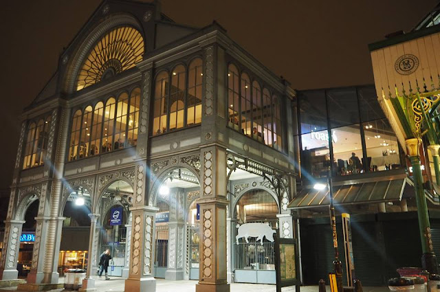 Roast Restaurant at night in Borough Market