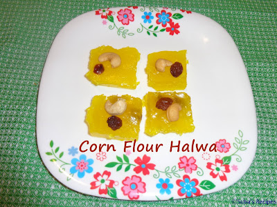 Corn flour halwa