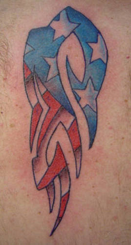 The second of my American Flag Tattoos is this Cool Made in the U.S.A tattoo