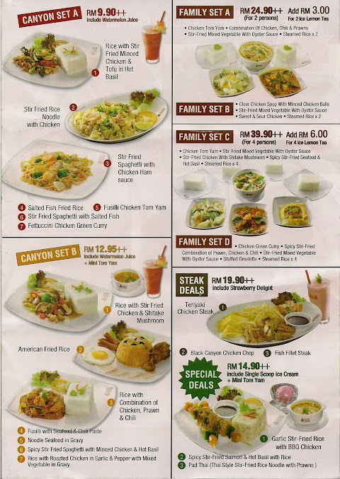 black canyon restaurant malaysia