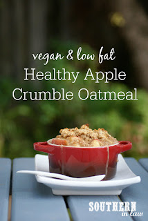 Single Serve Healthy Apple Crumble Oatmeal Recipe