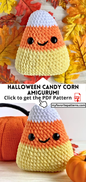Halloween Candy Corn Crochet PDF Pattern
