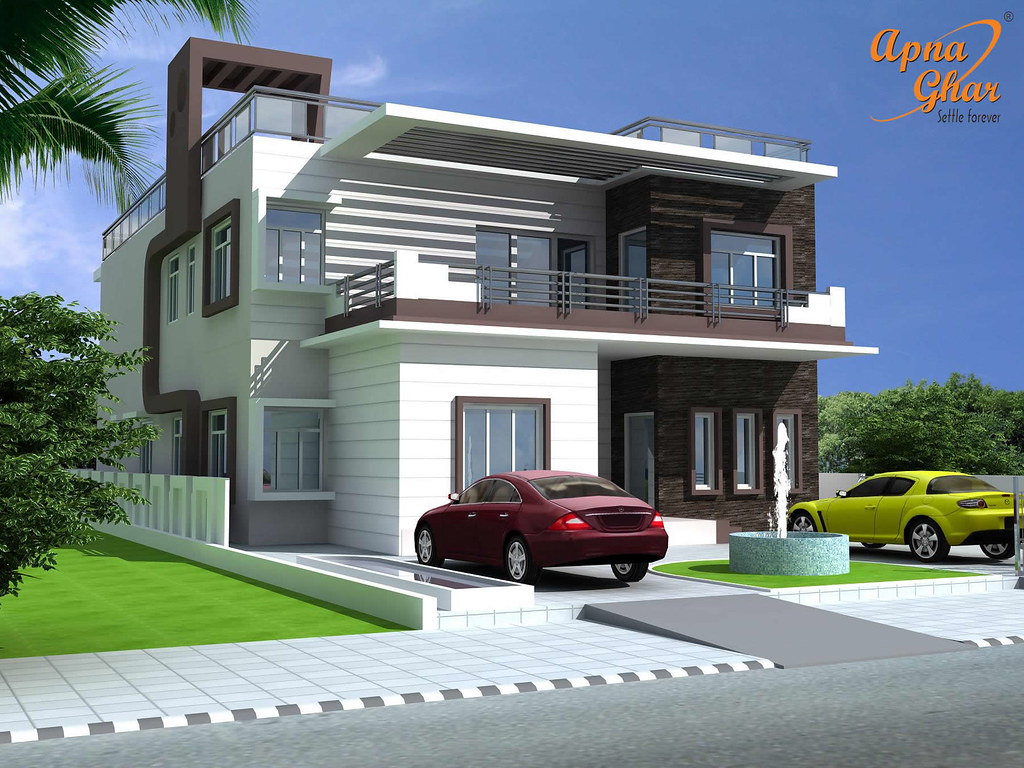 3 Room Duplex House Design - Small Modern Two Storey Duplex House Design Pictures - Duplex house design - NeotericIT.com
