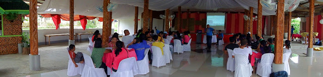 interior view of the function hall / restaurant of Camp Kawayan in Burauen Leyte
