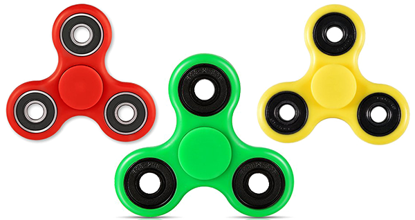 3 Transparent Fidget Spinners