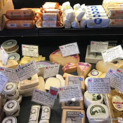 cheese case at Katzinger’s Delicatessen in German Village in Columbus, Ohio