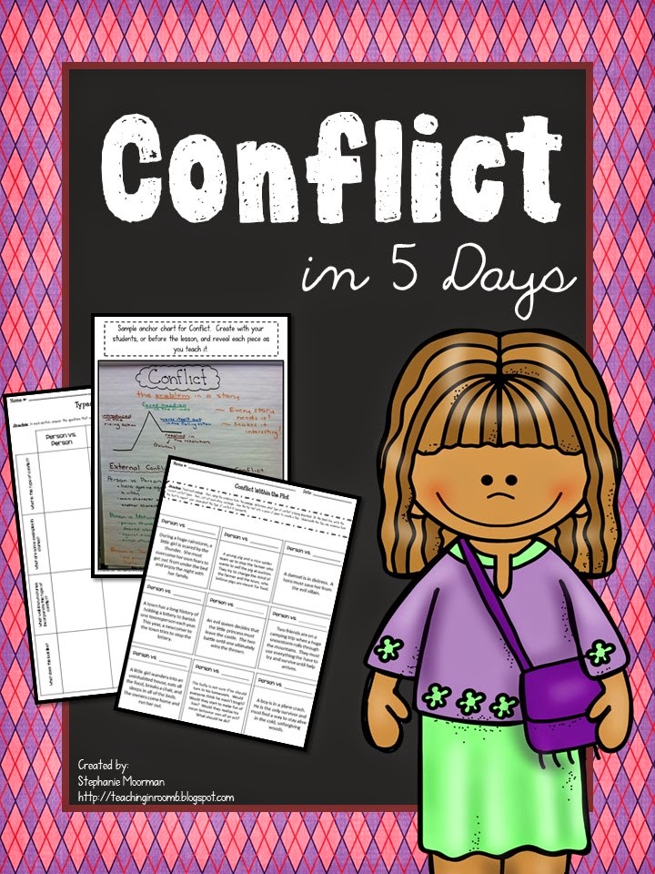 http://www.teacherspayteachers.com/Product/Conflict-in-5-Days-Lessons-to-Teach-Story-Conflict-1503391