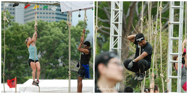 Spartan Rope Climb at the Reebok Spartan Race 2015