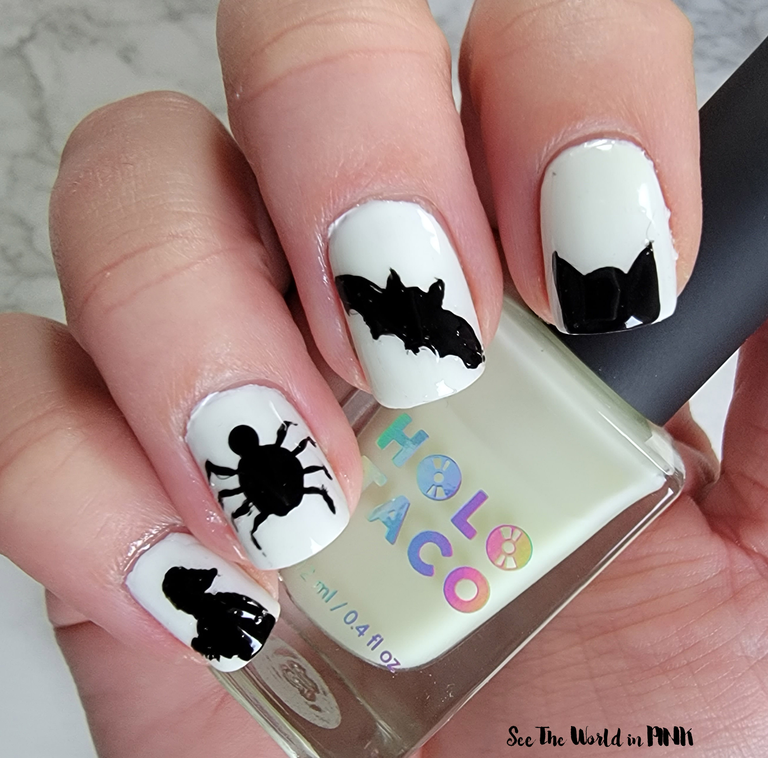 Manicure Monday - Glow in The Dark Halloween Nails