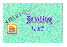 scrolling text