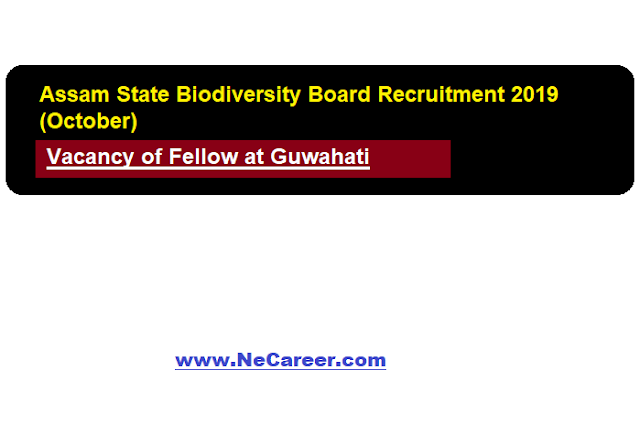 Assam State Biodiversity Board Job Vacancy 2019 (October)