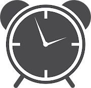 3.Clock icon. High Resolution Vector illustration of black alarm clock. (clock vectoricon)