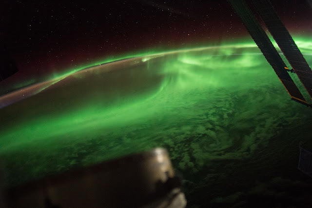 Aurora over Indian Ocean seen from the International Space Station