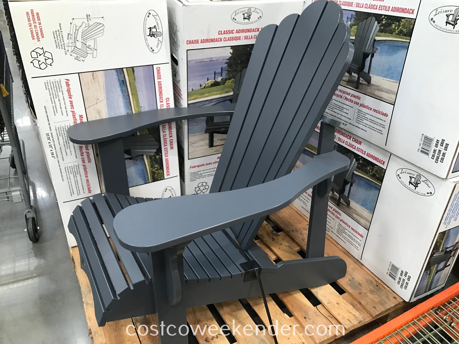 Leisure Line Classic Adirondack Chair Costco Weekender